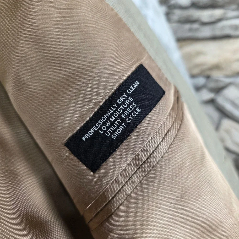 Jos. A. Bank Blazer Mens Tan Fair Glen Plaid 44R‎ Two Button Sport Coat Cashmere